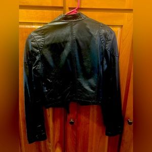 Cropped Leather Jacket